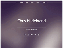 Tablet Screenshot of chrishildebrand.net
